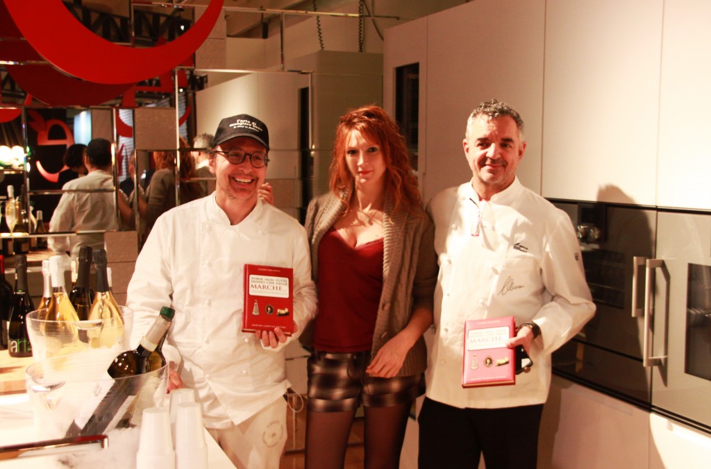 Con gli Chef Enrico Mazzaroni e Mauro Uliassi